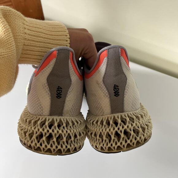 adidas 4DFWD Shoes Mens Size 12 Gray Black Orange 3D Lattice Midsole Running - Picture 7 of 11